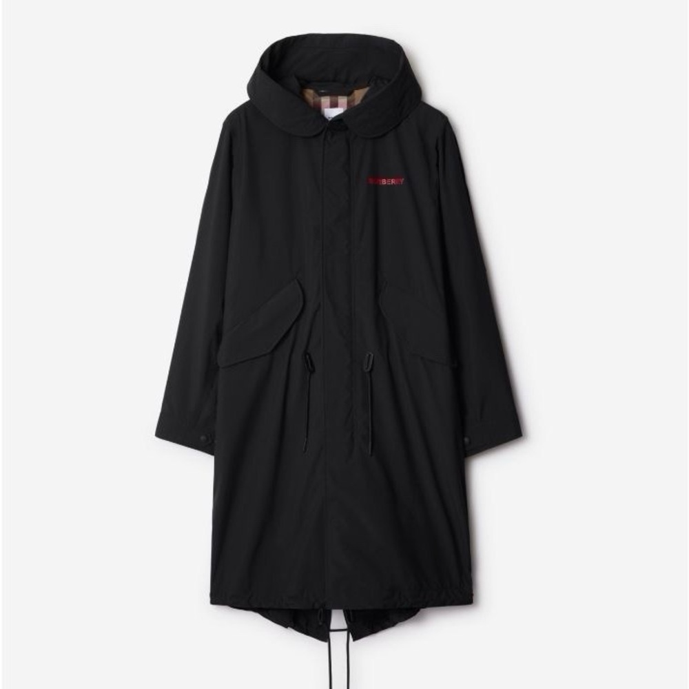 Burberry, Verwood Long Hood Coat, Navy, Men XL